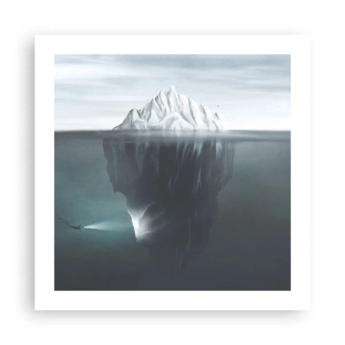 Affiche - Poster - Mystère sous-marin - 50x50 cm