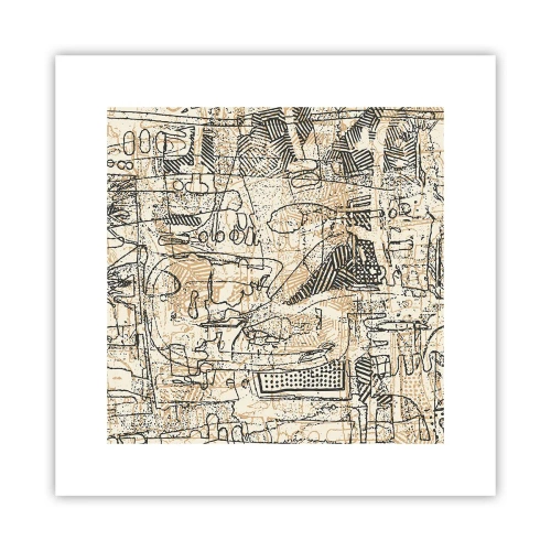 Affiche - Poster - Il attend d'être décodé - 30x30 cm