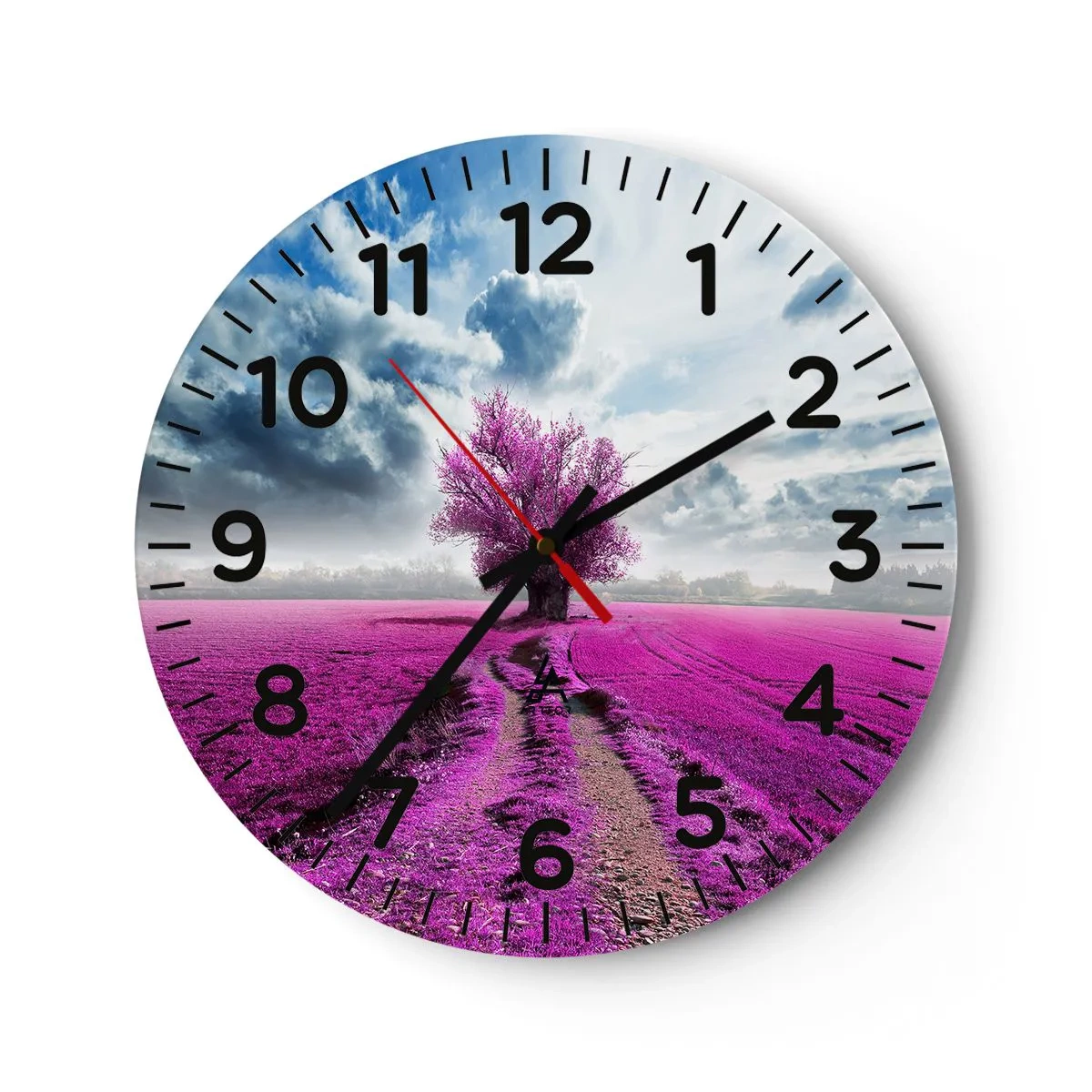 Horloge murale - Pendule murale - Lande - nature sauvage - 30x30 cm
