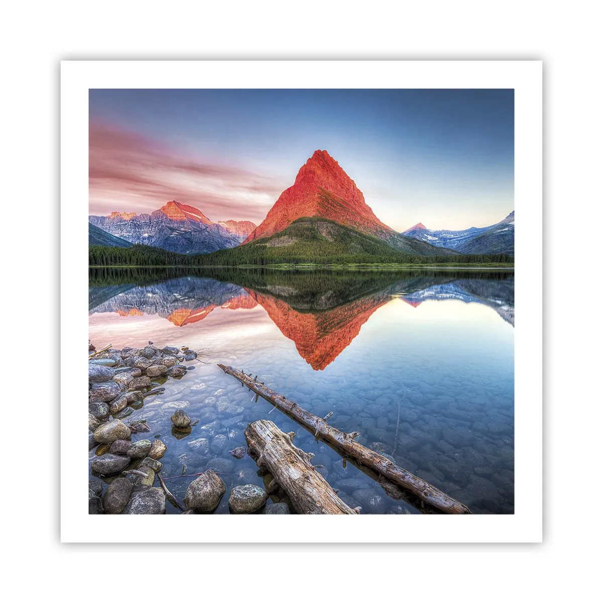 Affiche - Poster - Chaleur et fraicheur - 60x60 cm