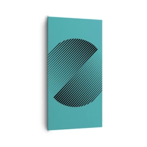 Impression sur toile - Image sur toile - Cercle – une variation géométrique - 65x120 cm