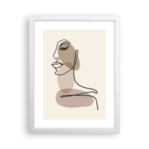 Affiche dans un cadre blanc - Poster - Une certaine ligne de beauté - 30x40 cm