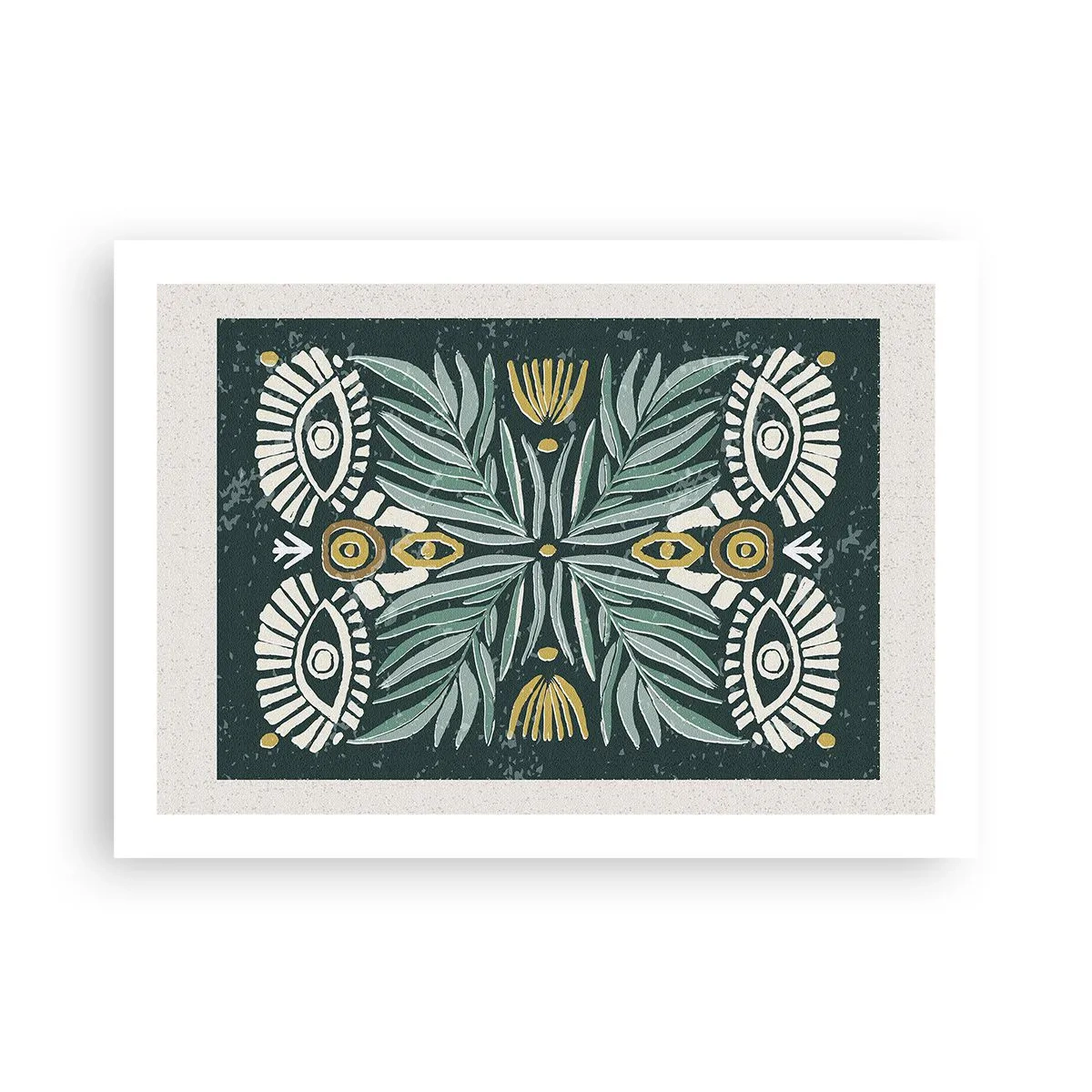 Affiche - Poster - Comme une découpe folklorique - 70x50 cm