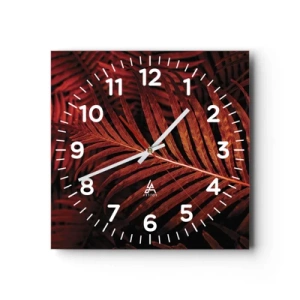 Horloge murale - Pendule murale - Chaleur de la vie - 40x40 cm