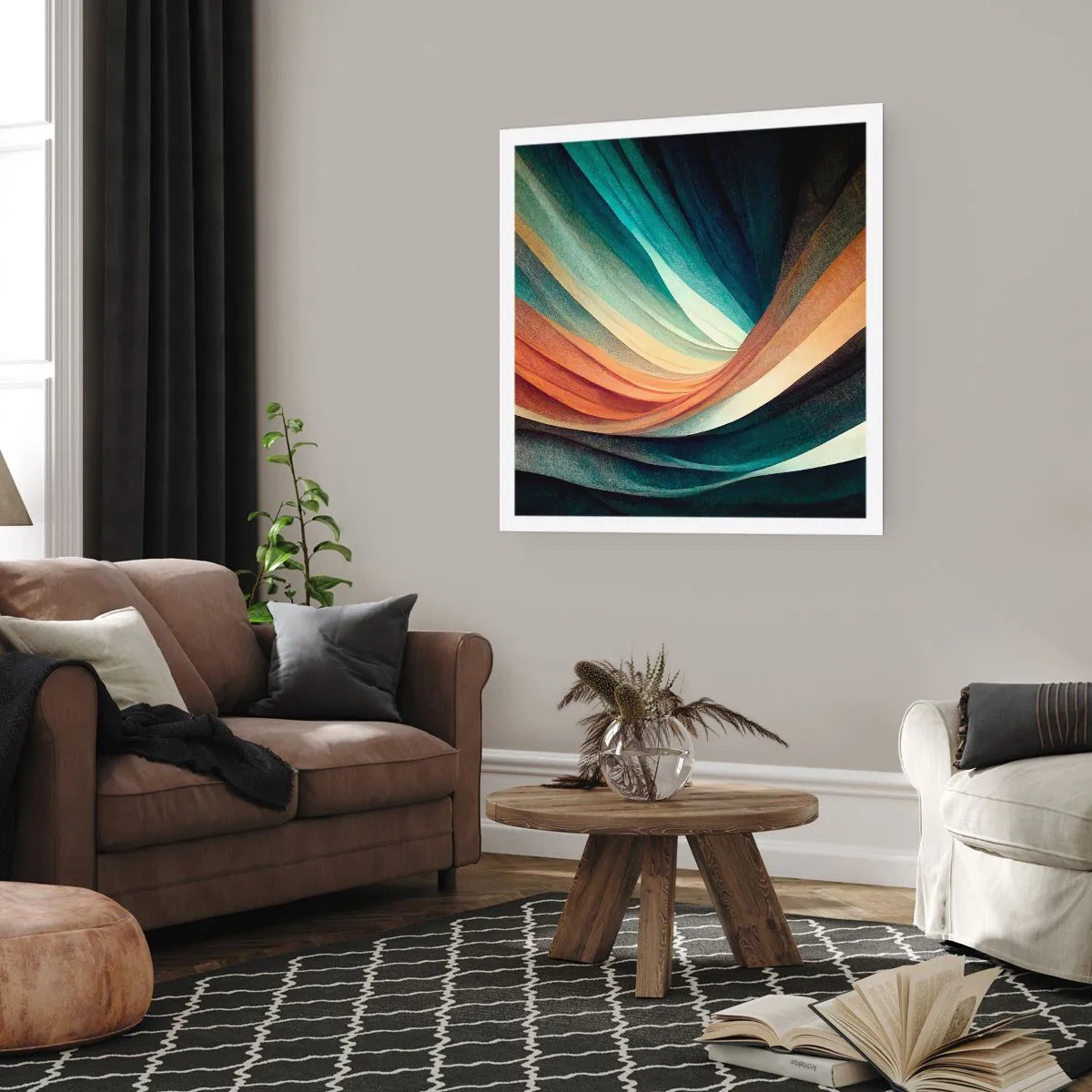 Affiche - Poster - Tissé à partir de couleurs - 60x60 cm