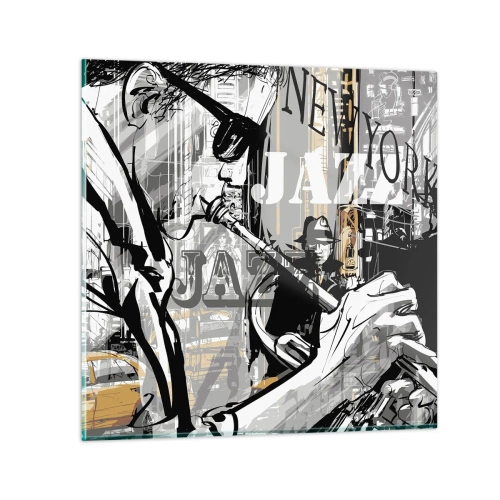 Impression sur verre - Image sur verre - Au rythme de New York - 30x30 cm