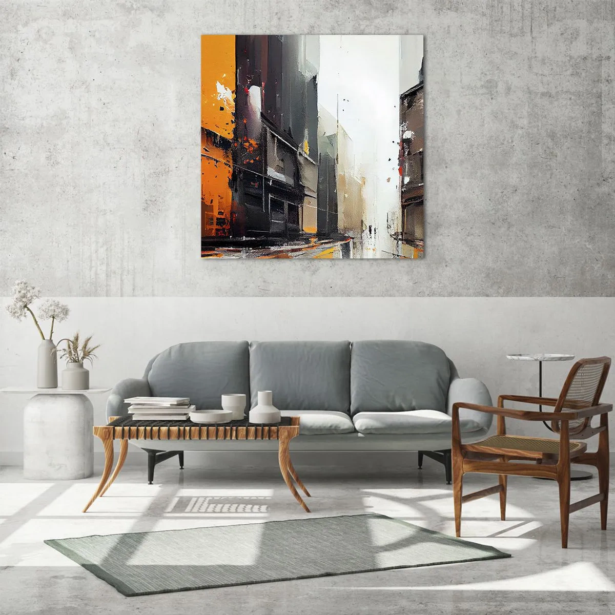 Impression sur verre - Image sur verre - Jour de pluie - 40x40 cm