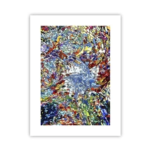 Affiche - Poster - Goutte de vitrail - 30x40 cm