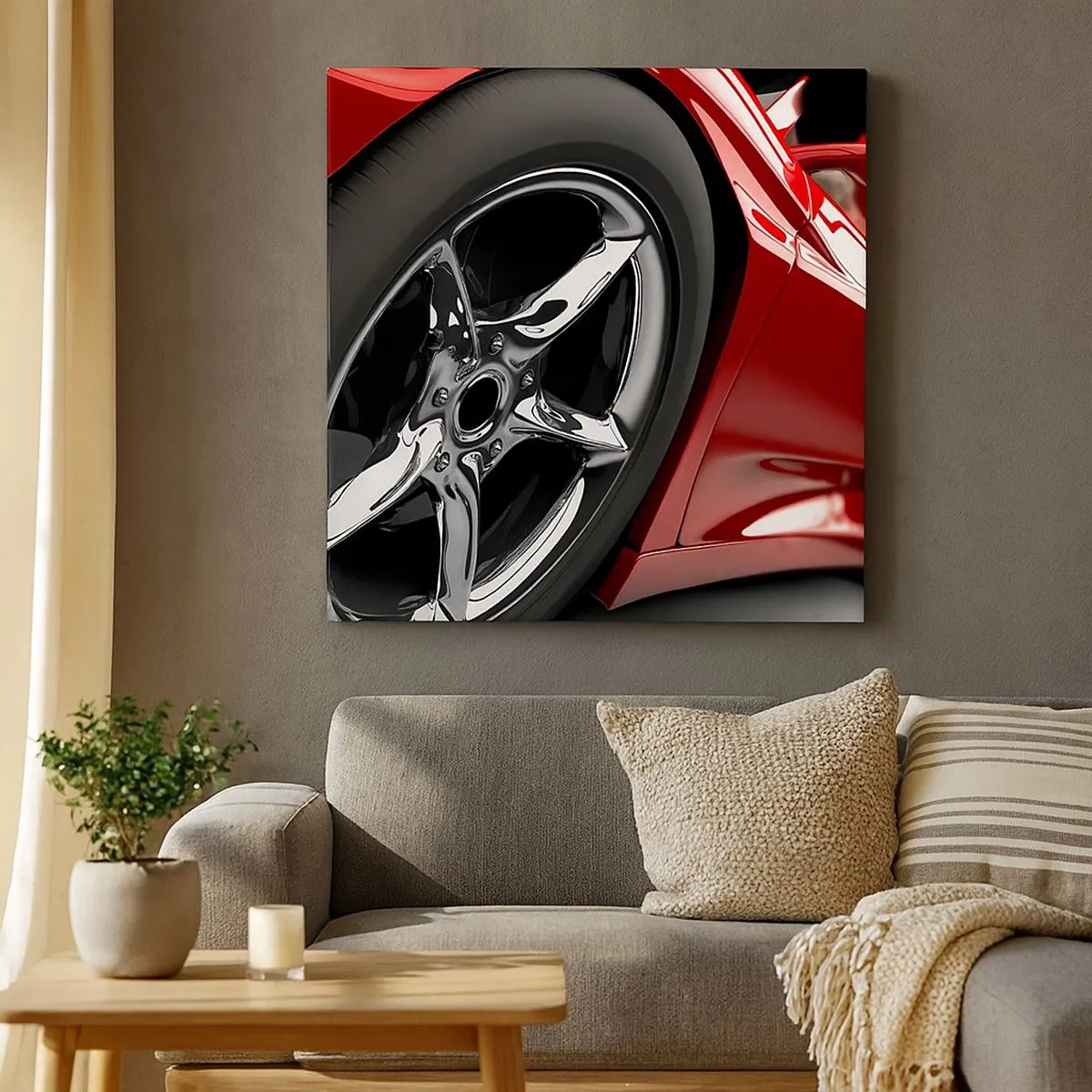 Impression sur toile - Image sur toile - Conçu pour la vitesse - 30x30 cm