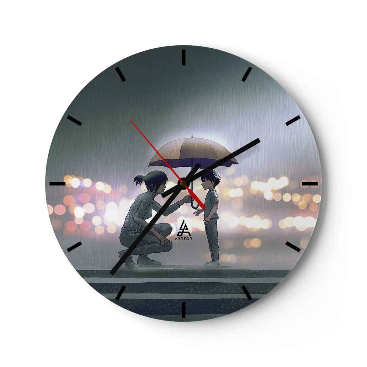 Horloge murale - Pendule murale - Et maintenant, tout va bien - 40x40 cm
