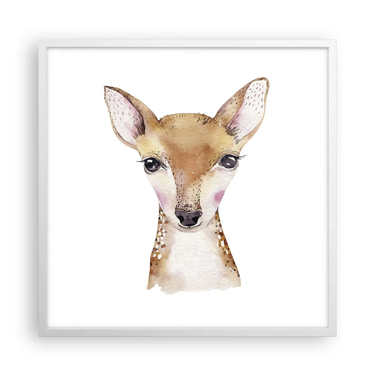 Affiche dans un cadre blanc - Poster - L'innocence de la nature - 60x60 cm