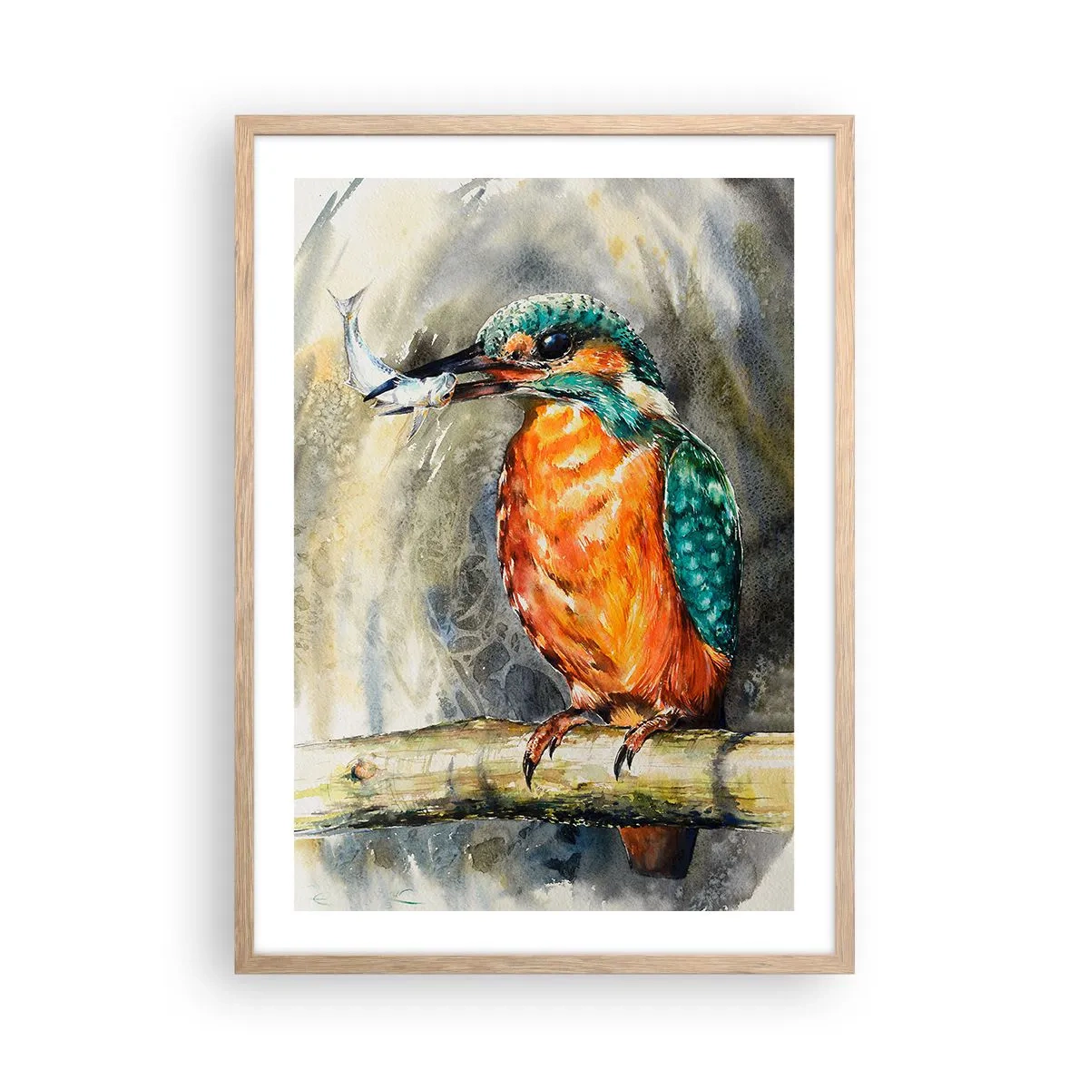 Affiche dans un chêne clair - Poster - Loi de la nature - 50x70 cm