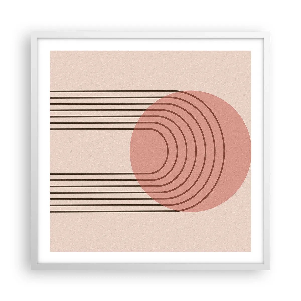 Affiche dans un cadre blanc - Poster - Attraction irrésistible - 60x60 cm