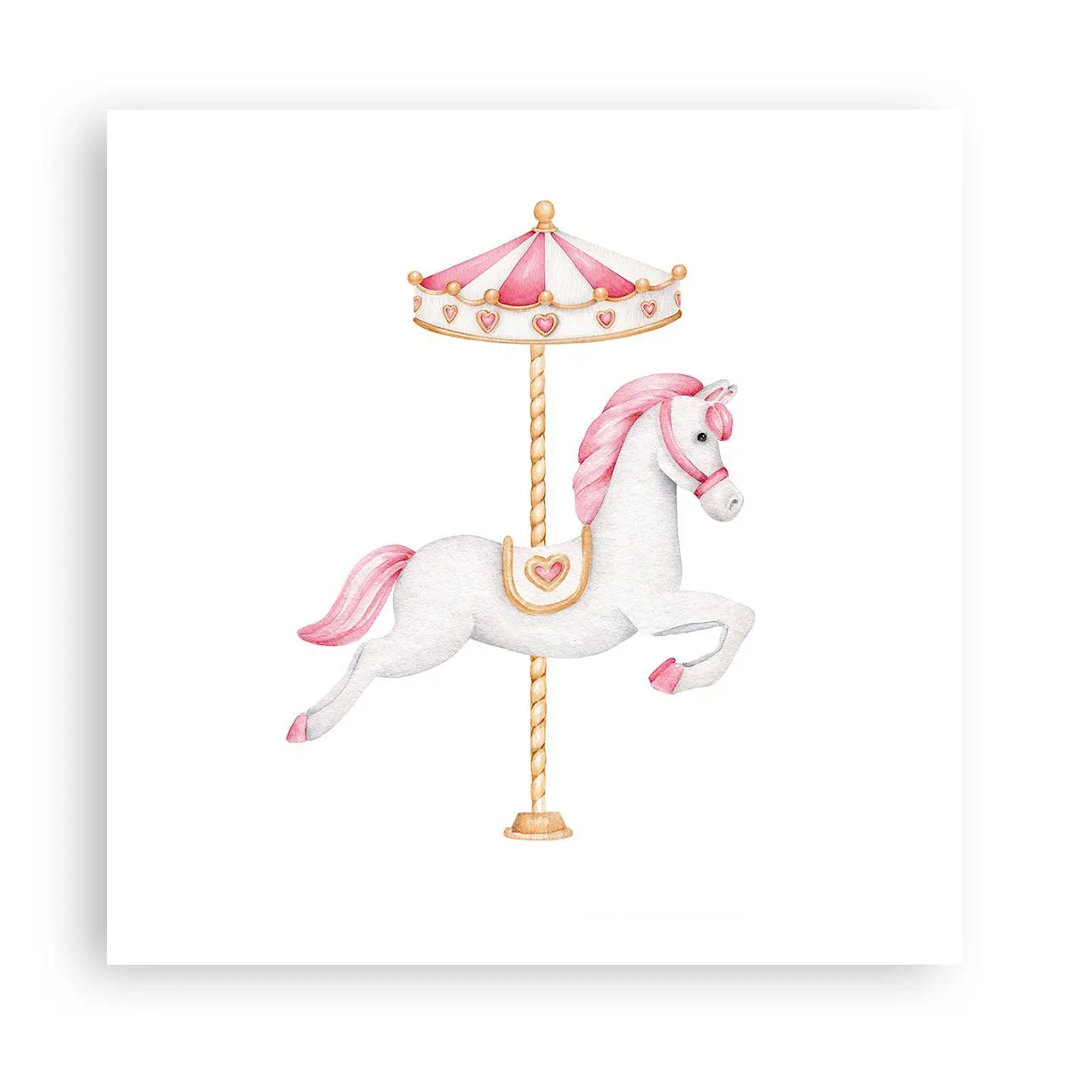 Affiche - Poster - Les sabots en avant - 60x60 cm