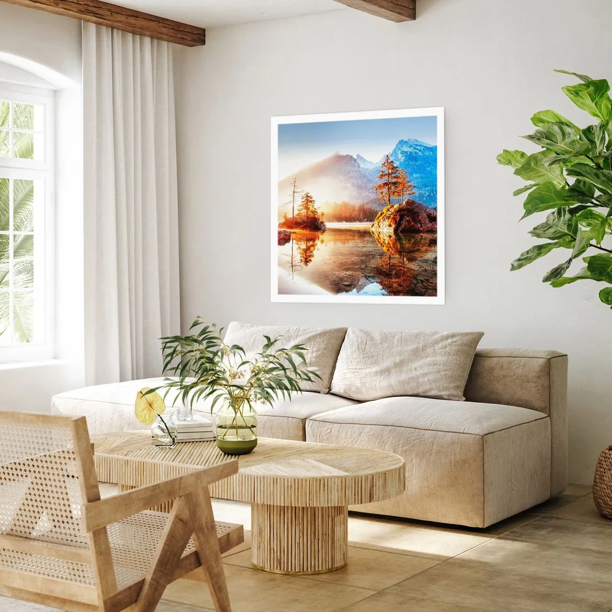 Affiche - Poster - La nature sous un nouveau jour - 30x30 cm