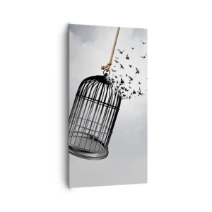 Impression sur toile - Image sur toile - Foie...Espoir...Liberté! - 65x120 cm