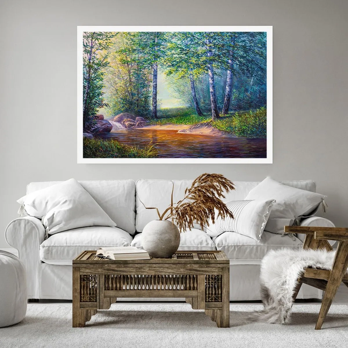 Affiche - Poster - Paysage idyllique - 70x50 cm