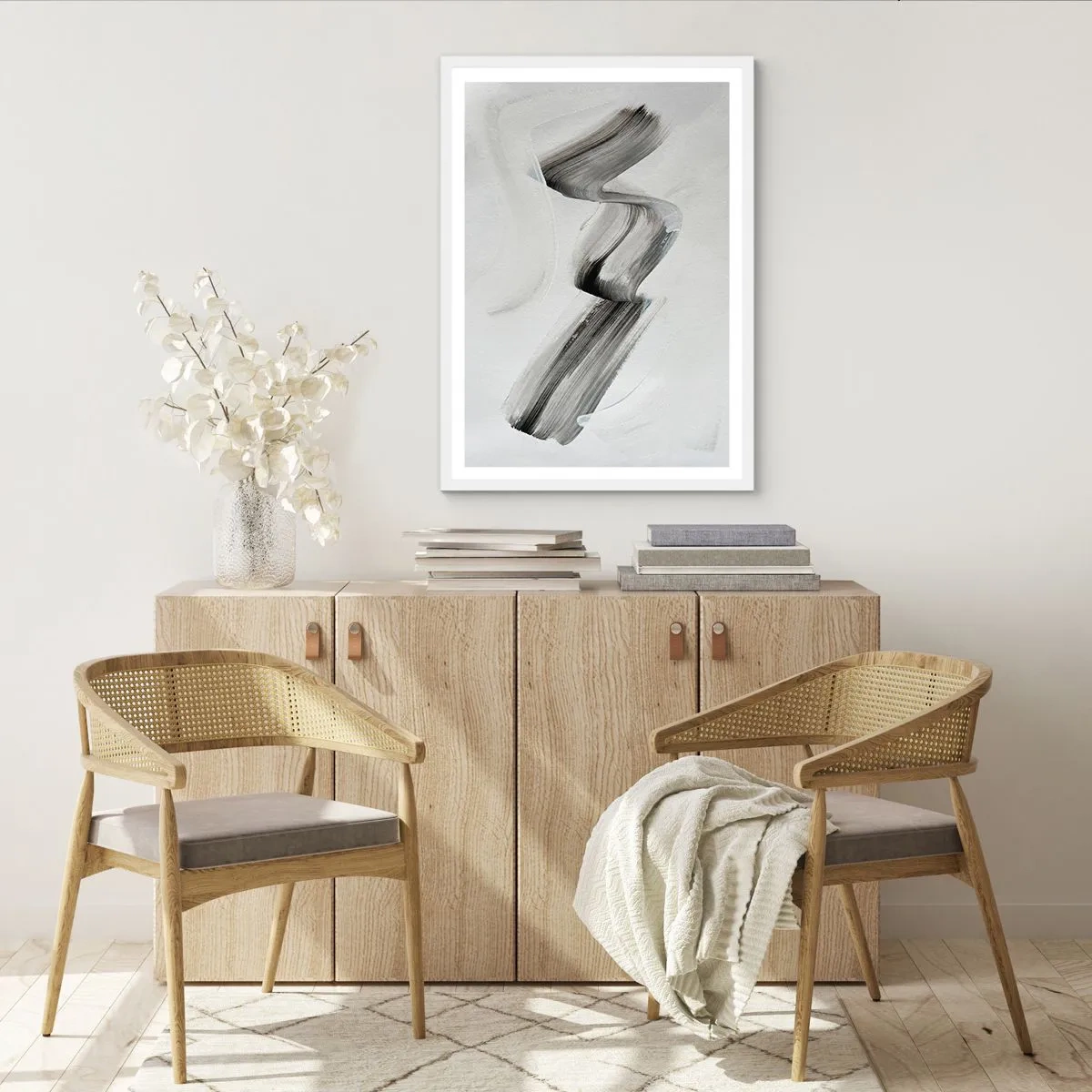 Affiche dans un cadre blanc - Poster - Mine de rien pour s'amuser - 40x50 cm