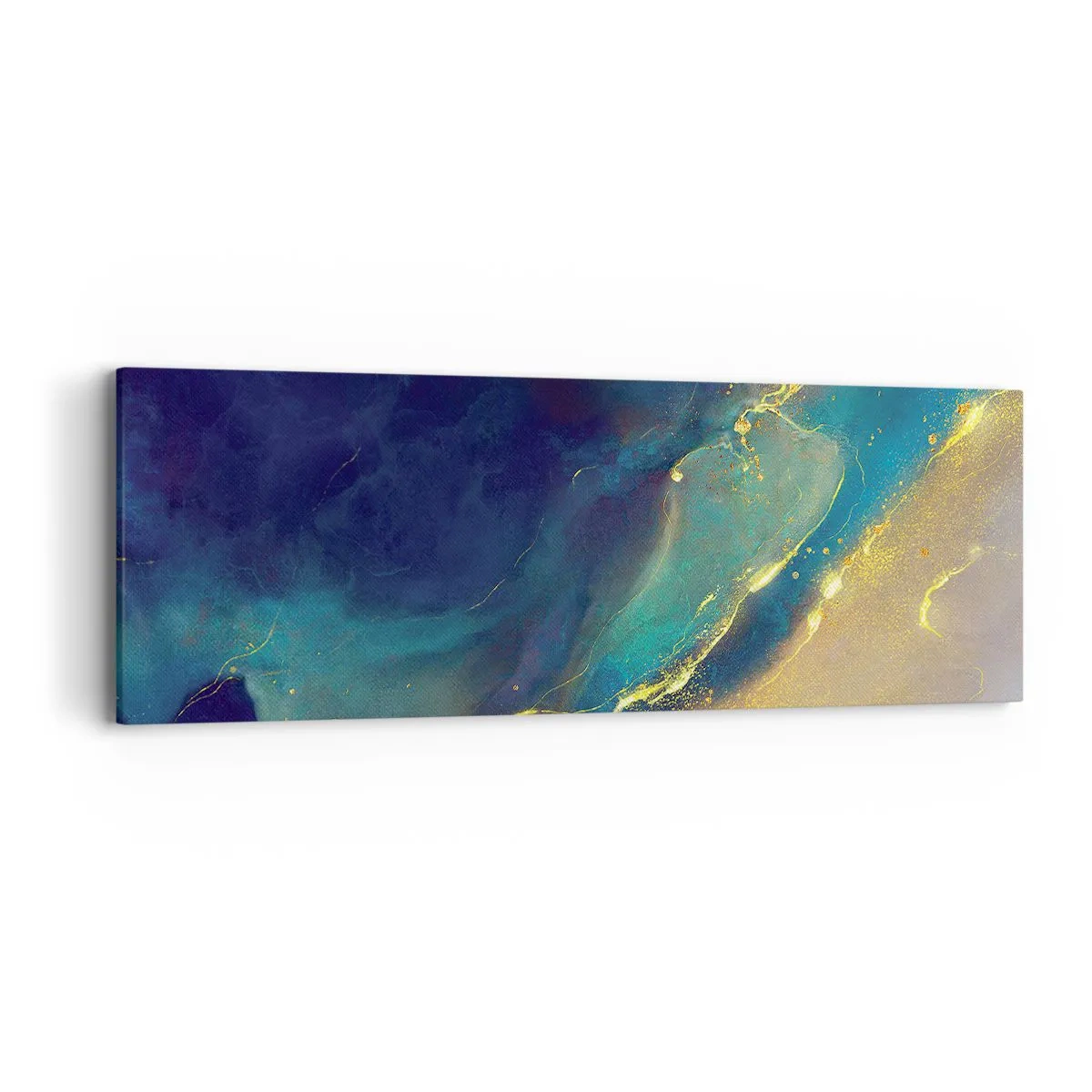 Impression sur toile - Image sur toile - Coulée d'or - 90x30 cm