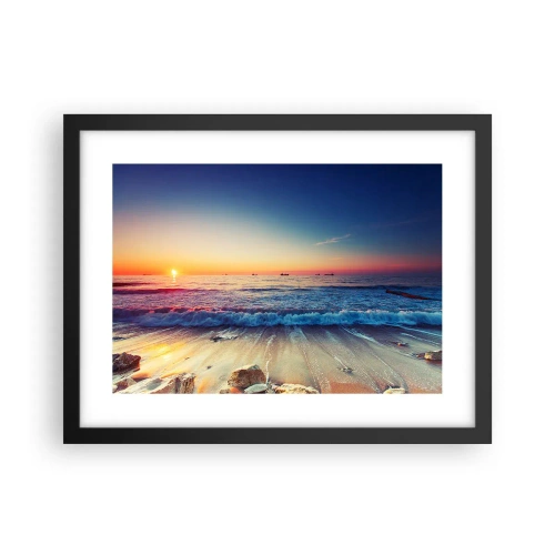 Affiche dans un cadre noir - Poster - Mais quel horizon ? - 40x30 cm