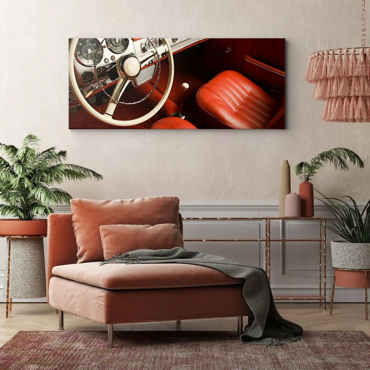 Impression sur toile - Image sur toile - Luxe de style vintage - 100x40 cm
