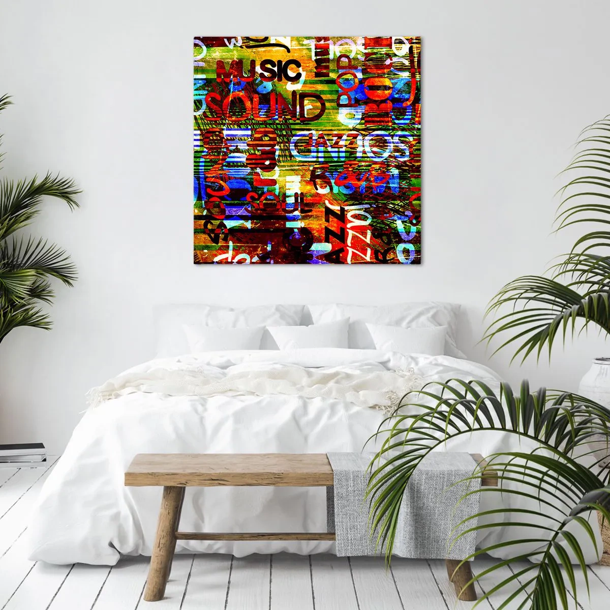 Impression sur toile - Image sur toile - Toutes les nuances du son - 30x30 cm