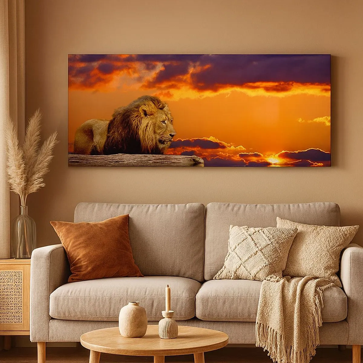 Impression sur toile - Image sur toile - Le roi de la nature - 100x40 cm