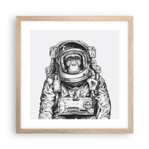 Affiche dans un chêne clair - Poster - Évolution alternative - 40x40 cm