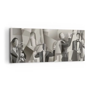 Impression sur toile - Image sur toile - Dans l'espace des sons - 100x40 cm