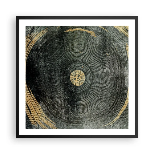 Affiche dans un cadre noir - Poster - Changement et persistance - 60x60 cm