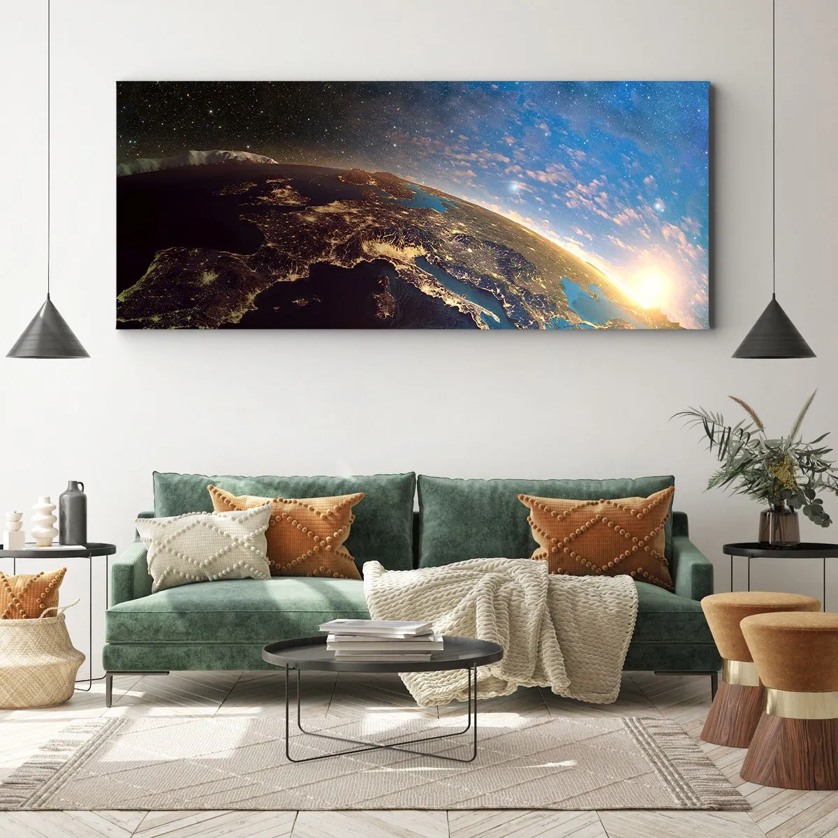 Impression sur toile - Image sur toile - Regardons-nous de loin - 100x40 cm