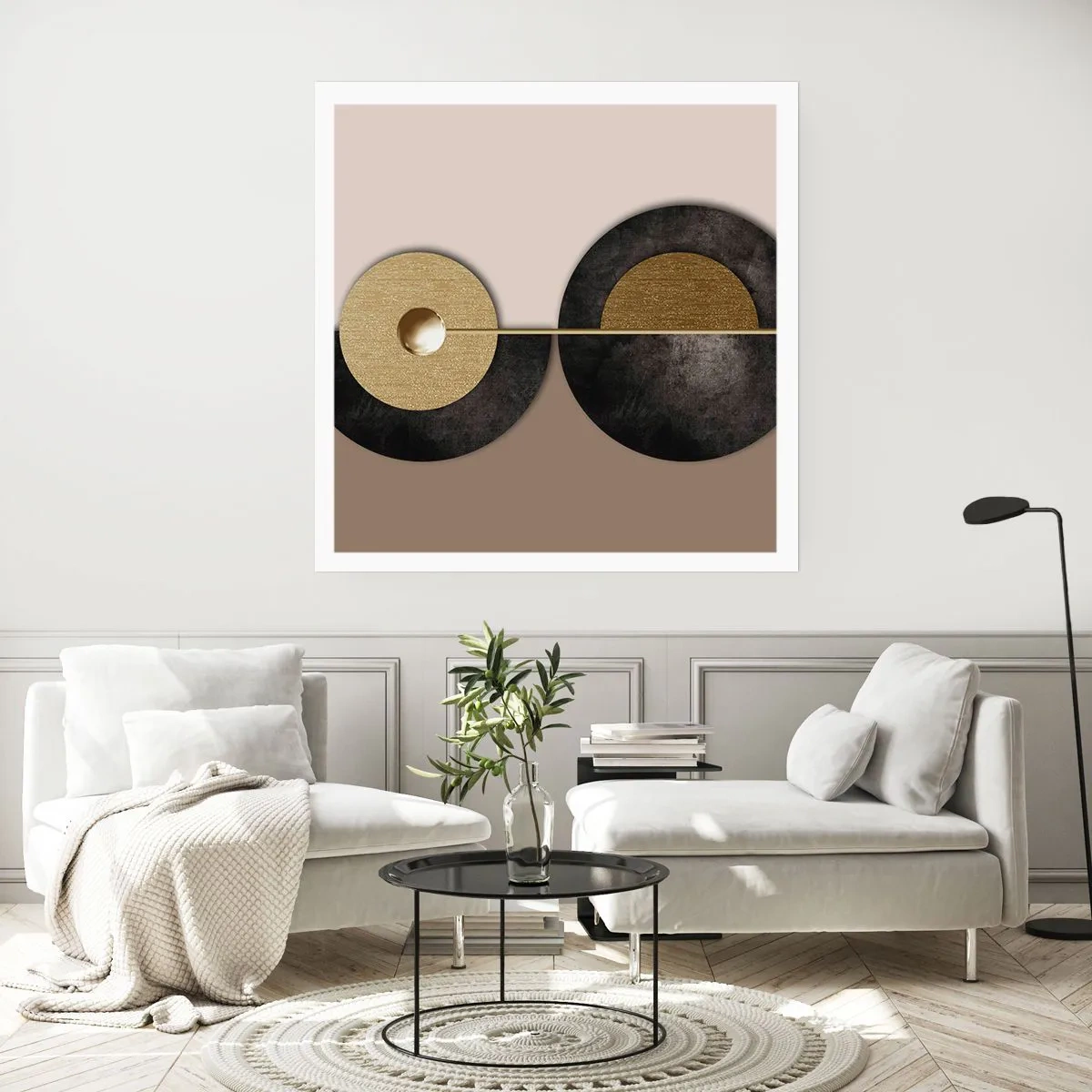 Affiche - Poster - Variations autour du cercle - 30x30 cm