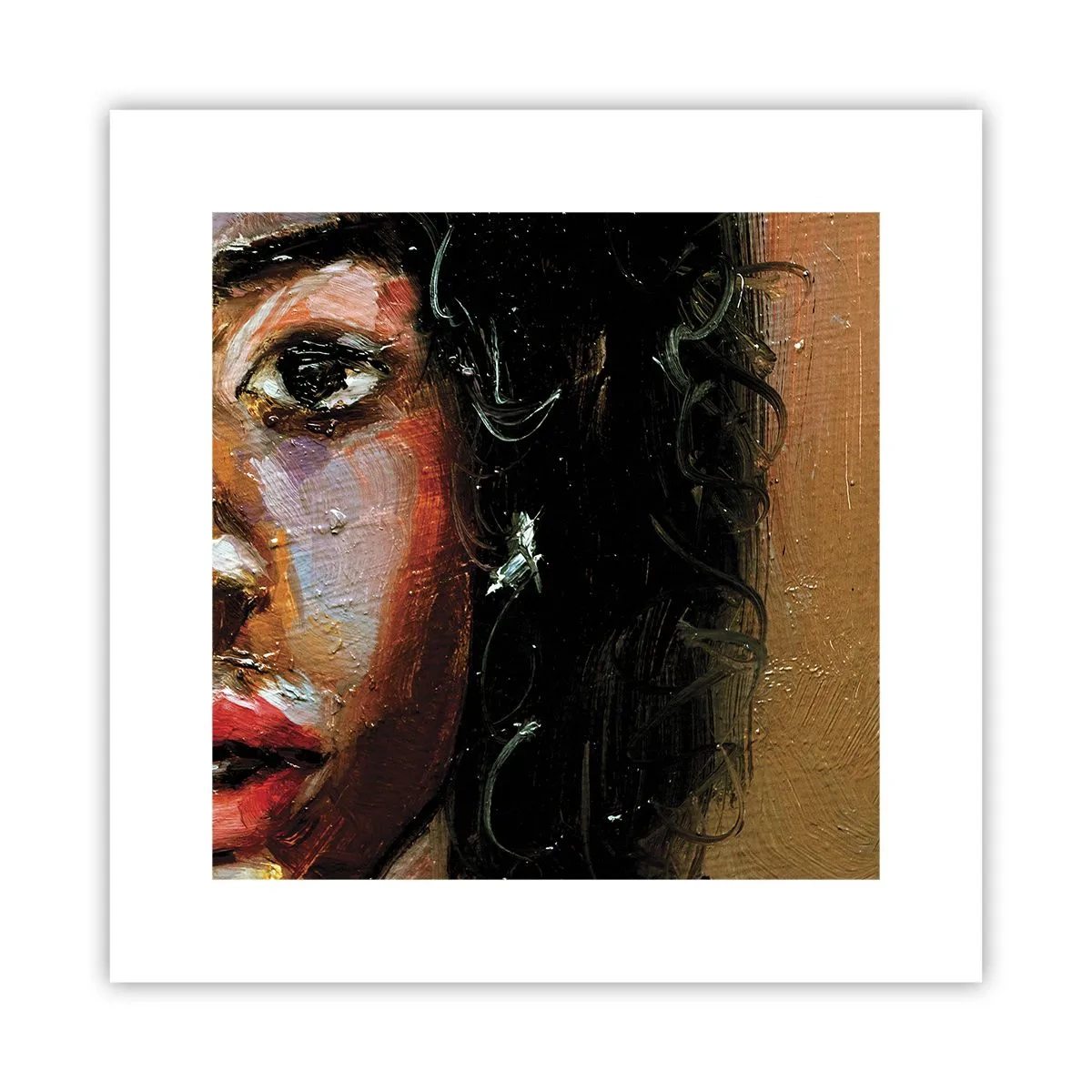 Affiche - Poster - Noir et brillant - 30x30 cm