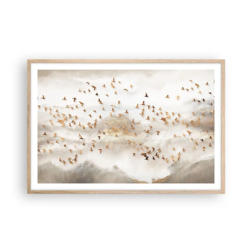 Affiche dans un chêne clair - Poster - Il est l'heure… - 91x61 cm