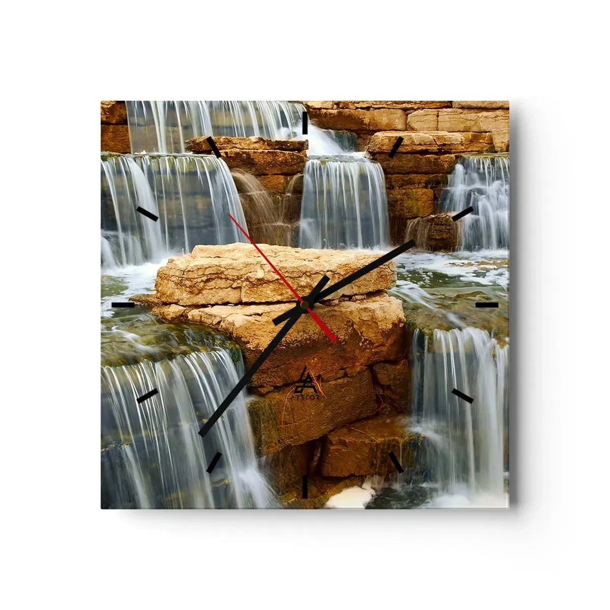 Horloge murale - Pendule murale - Escalier vers le ciel - 40x40 cm