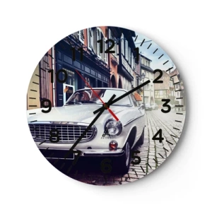 Horloge murale - Pendule murale - Le passé est aujourd'hui - 30x30 cm
