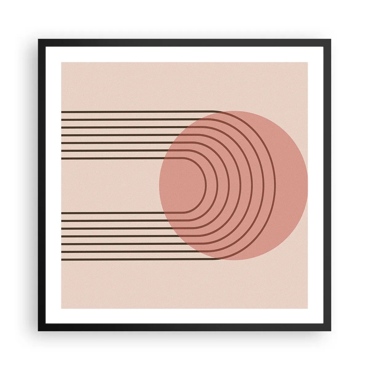 Affiche dans un cadre noir - Poster - Attraction irrésistible - 60x60 cm