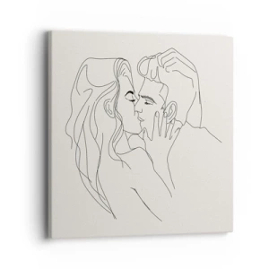 Impression sur toile - Image sur toile - Enlacé de sentiment - 40x40 cm