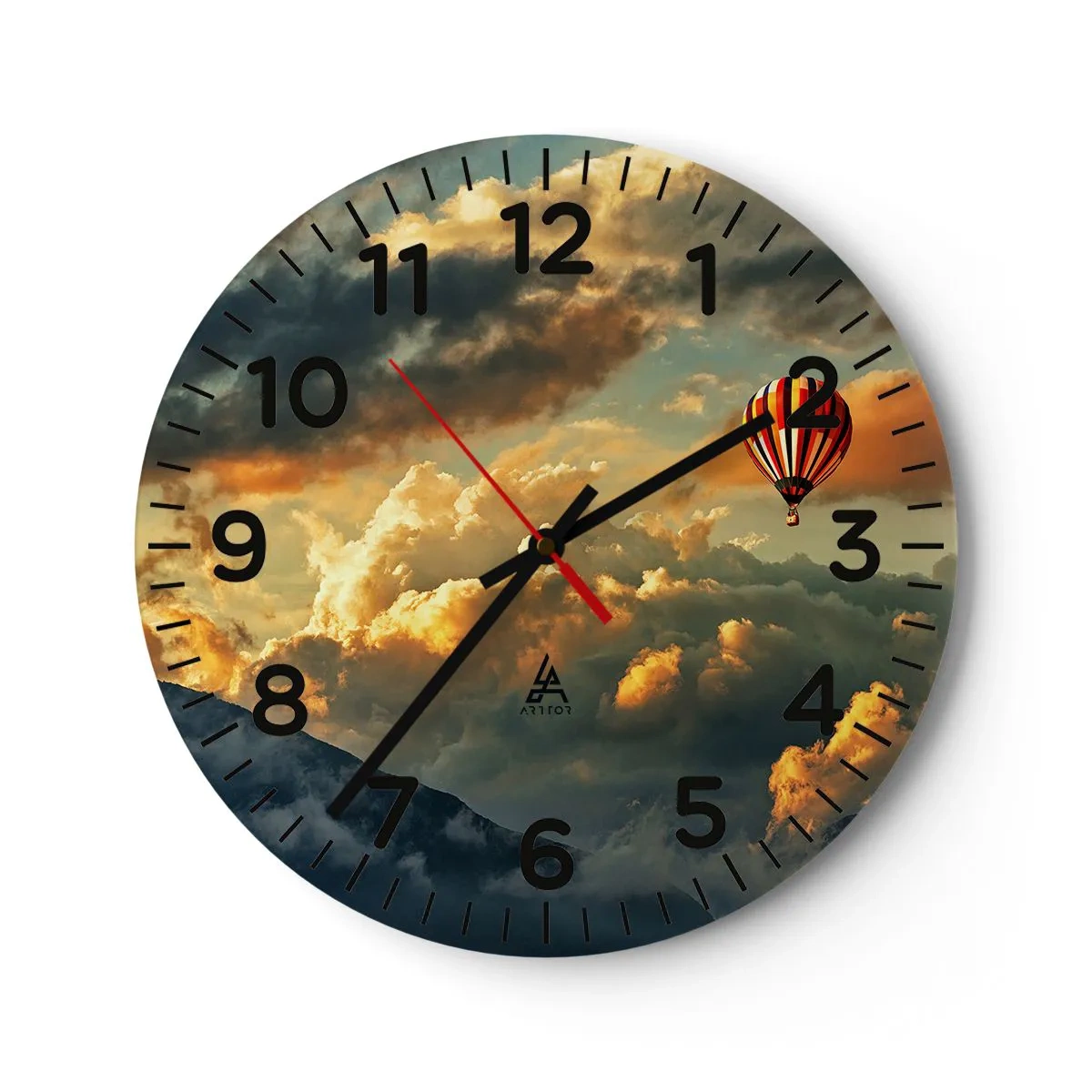Horloge murale - Pendule murale - Je vole parce que je veux - 30x30 cm