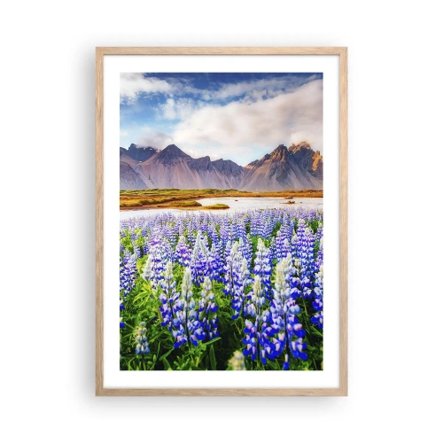 Affiche dans un chêne clair - Poster - La force et l'austérité côtoient la douceur - 50x70 cm