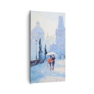 Impression sur toile - Image sur toile - La pluie a dû nous charmer - 65x120 cm