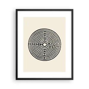 Affiche dans un cadre noir - Poster - Ordre mystérieux - 40x50 cm