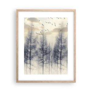 Affiche dans un chêne clair - Poster - L'âme de la forêt - 40x50 cm