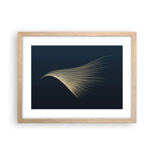 Affiche dans un chêne clair - Poster - Comme les cheveux d'un ange - 40x30 cm