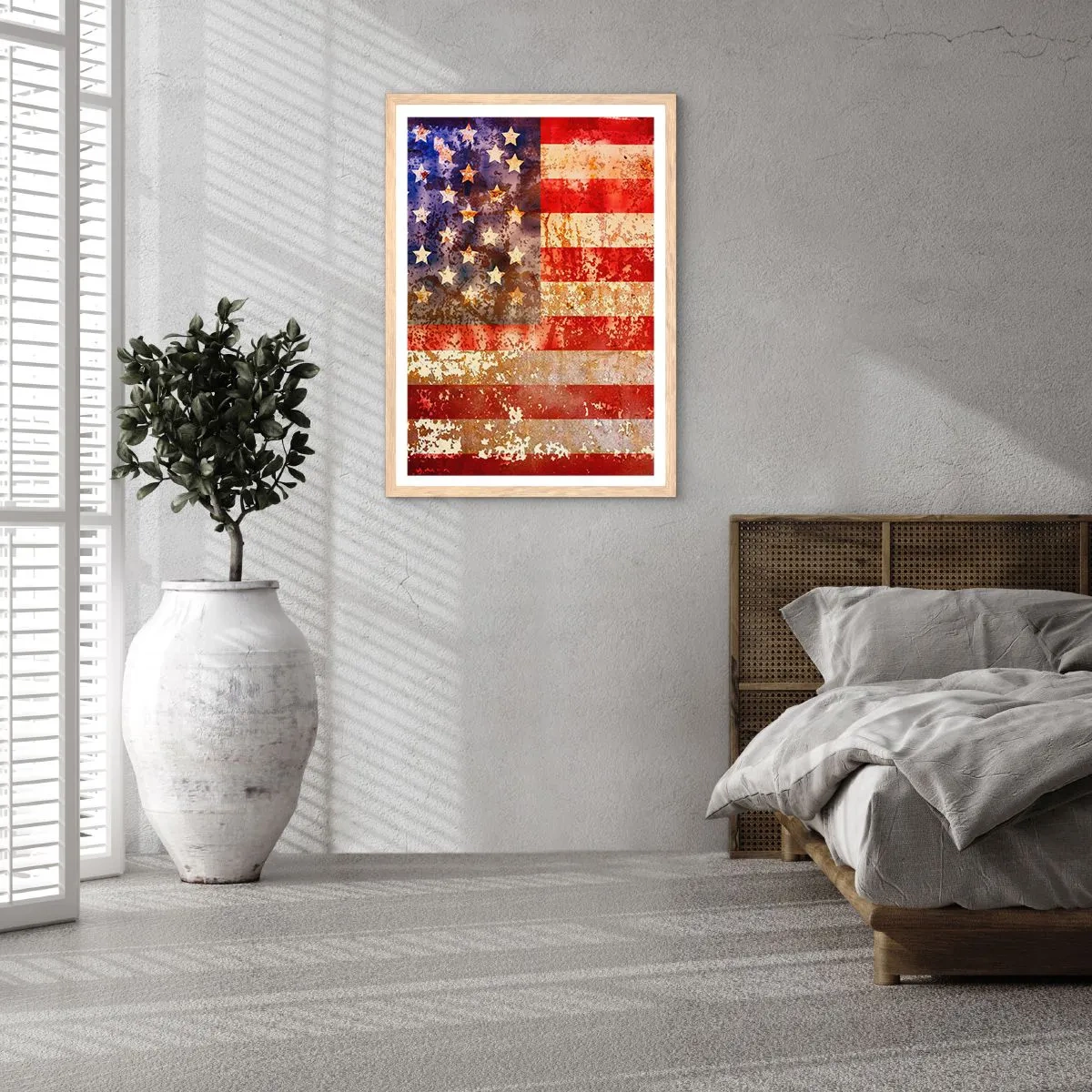 Affiche dans un chêne clair - Poster - La gloire ne s'efface pas - 50x70 cm