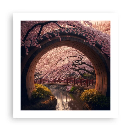 Affiche - Poster - Printemps japonais - 50x50 cm