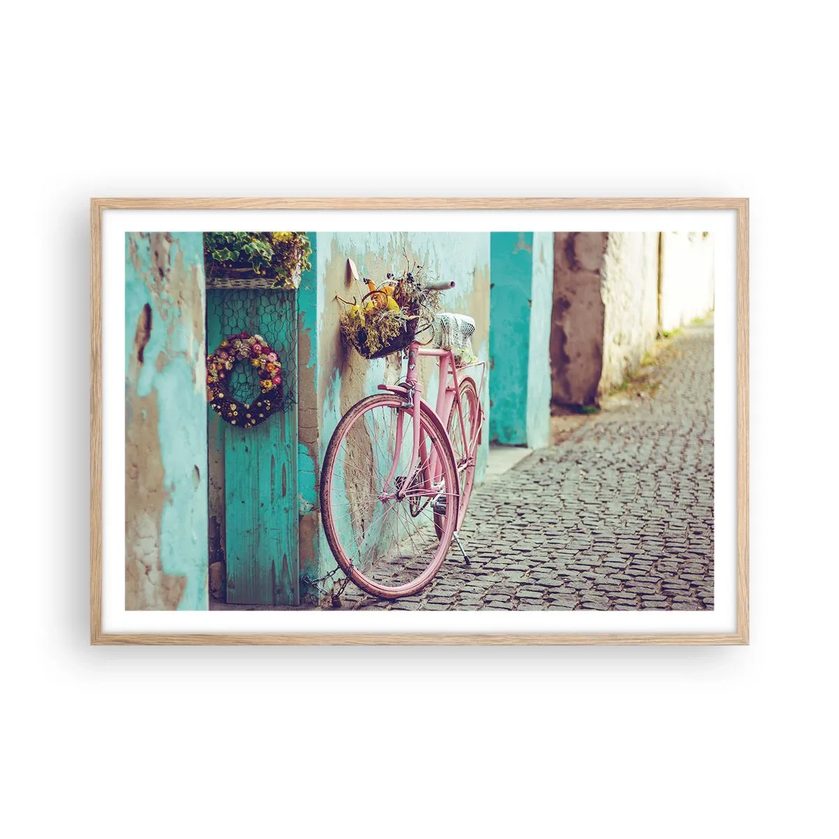 Affiche dans un chêne clair - Poster - Je reviens tout de suite - 91x61 cm