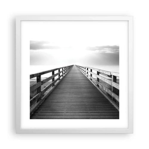 Affiche dans un cadre blanc - Poster - A perte de vue... - 40x40 cm