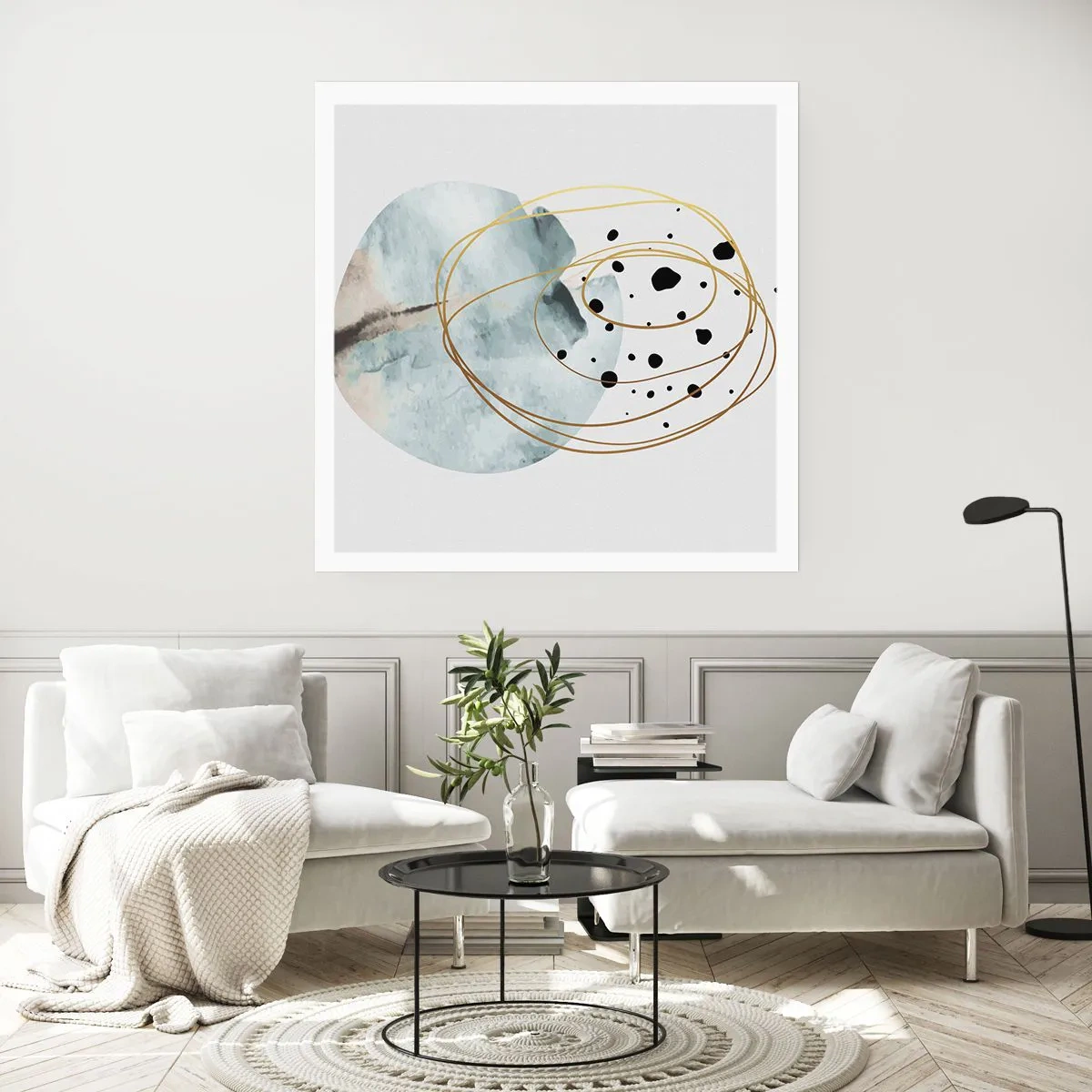 Affiche - Poster - Emmêlement de l'espace - 50x50 cm