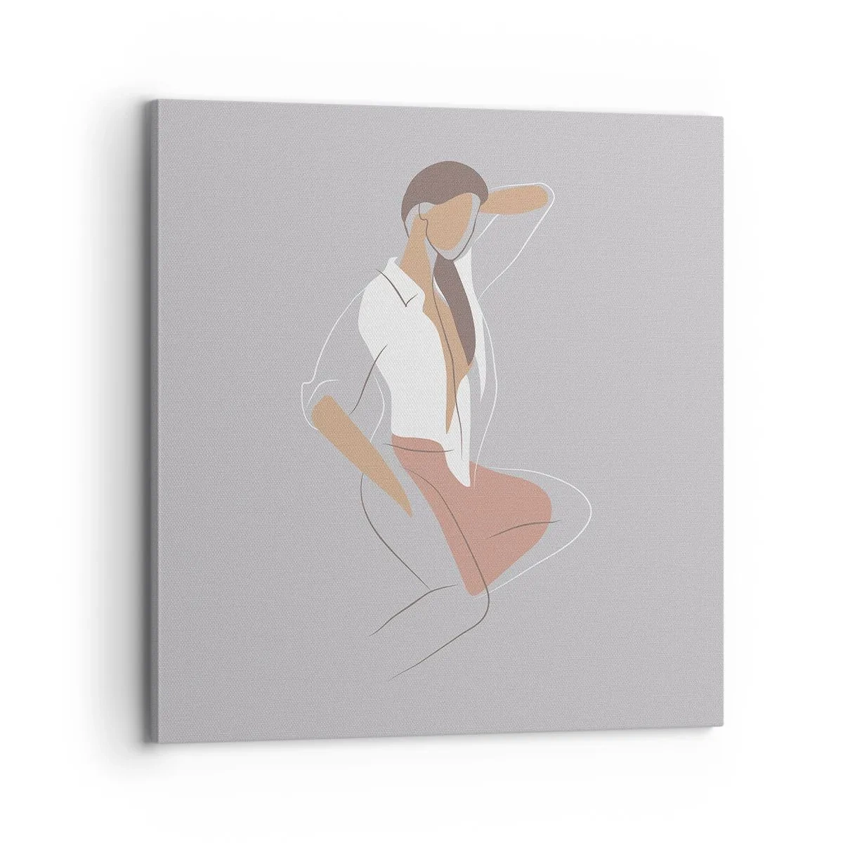 Impression sur toile - Image sur toile - Contour gracieux - 70x70 cm